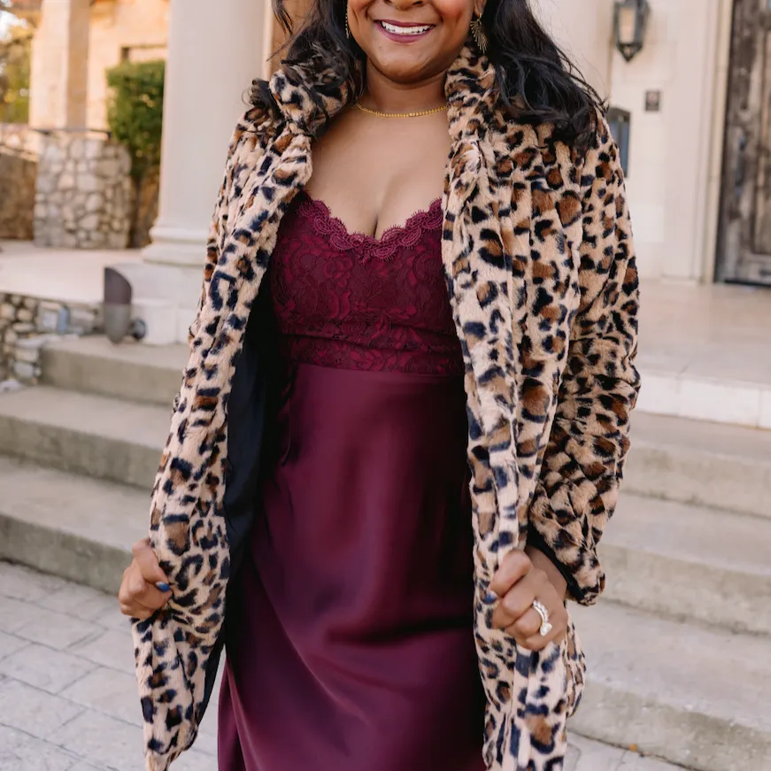 Alter Ego Wine Lace Inset Slip Dress