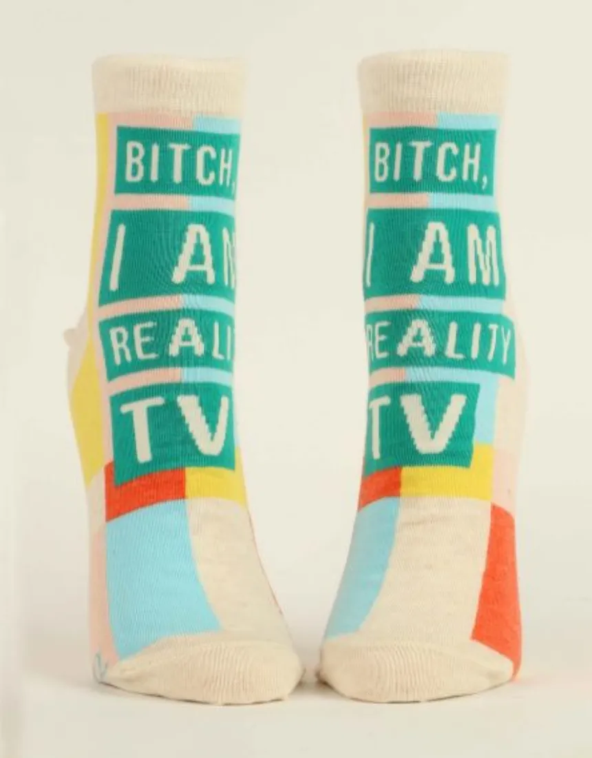 Blue Q - I Am Reality TV W-Ankle Socks